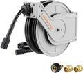 Giraffe Tools Pressure Washer Hose Reel 65ft, 1/4" Power Washer Hose Reel, Automatic Rewind, Wall Mounted, 3200 PSI