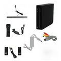Nintendo Wii Console (Black) with Controllers and Nunchucks (Renewed)