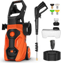 BILT HARD 1.76 GPM 2300 PSI Electric Pressure Washer, Power Motor with Stainless Steel Wand, 4 Spray Nozzles, Built-in Detergent Tank, 20Ft Hose, 35Ft Power Cord for Cars/Driveway/Fences/Home/Patios