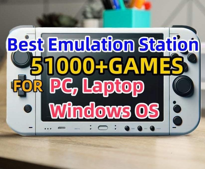512GB RetroBat Game System for Handheld Consoles, Windows OS, Batocera System Emulator for PC Laptop, Retro Game Card for MSI Claw, Legion Go, ROG Ally