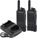 Cobra PX650 - Professional/Business Walkie Talkies - Rechargeable, 300,000 sq. ft/25 Floor Range, Dust Protected and Splashproof (IP54 rating), Two-Way Radio Set (2-Pack)