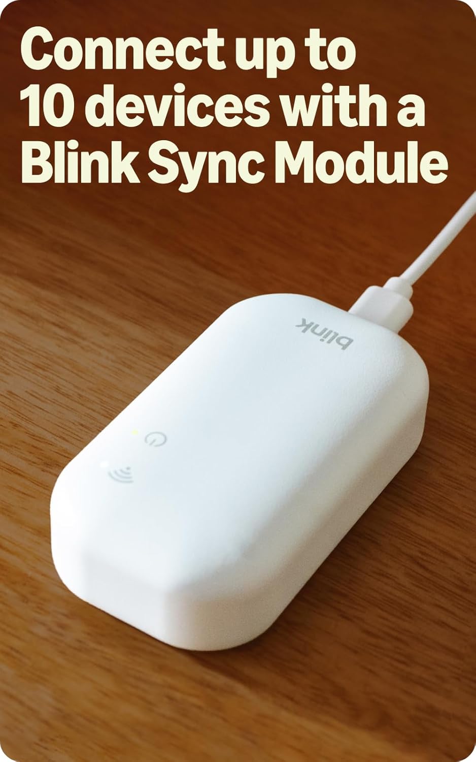Blink Outdoor 2K+ (newest model) — Wireless smart security camera, 2K video resolution, enhanced audio, two-year battery. Sync Module Core included — 2 camera system (White)