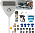 HVAC Guys Complete Mini Split Cleaning Kit | Mini Split Coil Cleaner Kit Includes 360 Degree Mini Split Cleaning Bag, Bucket, Spray Nozzle, Coil Cleaner, Faucet/Hose Adapter