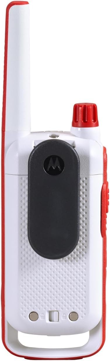 Motorola Solutions T478 Walkie Talkies (Pack of 4): White Rechargeable 2-Way Radios for Emergency Preparedness, 35-Mile Range, USB Charging