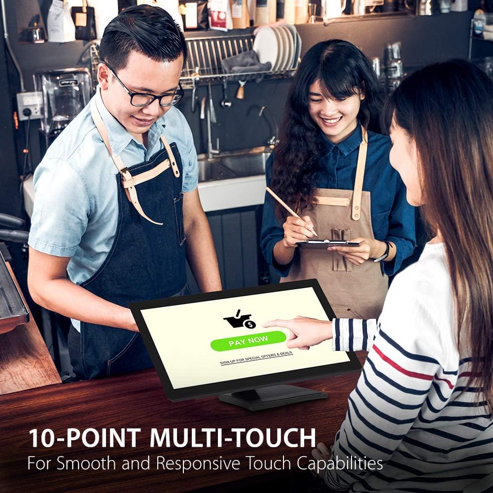 ViewSonic TD2760 27 Inch 1080P 10-Point Multi Touch Screen Monitor with Advanced Ergonomics RS232 HDMI and DisplayPort (Renewed)
