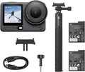 DJI Osmo Action 6 Capture More Combo, 8K Waterproof Action Camera with 1/1.1" Square Sensor, Variable Aperture of f/2.0–f/4.0, Extended Battery Life with 2 Batteries, 1.5m Extension Rod