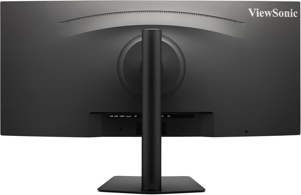 ViewSonic VG3420C 34 Inch UWQHD 1440p Curved Docking Monitor, 1500R IPS Display for Immersive Home and Office Productivity, 120Hz, 96W USB-C, RJ45, HDMI, and DisplayPort Inputs