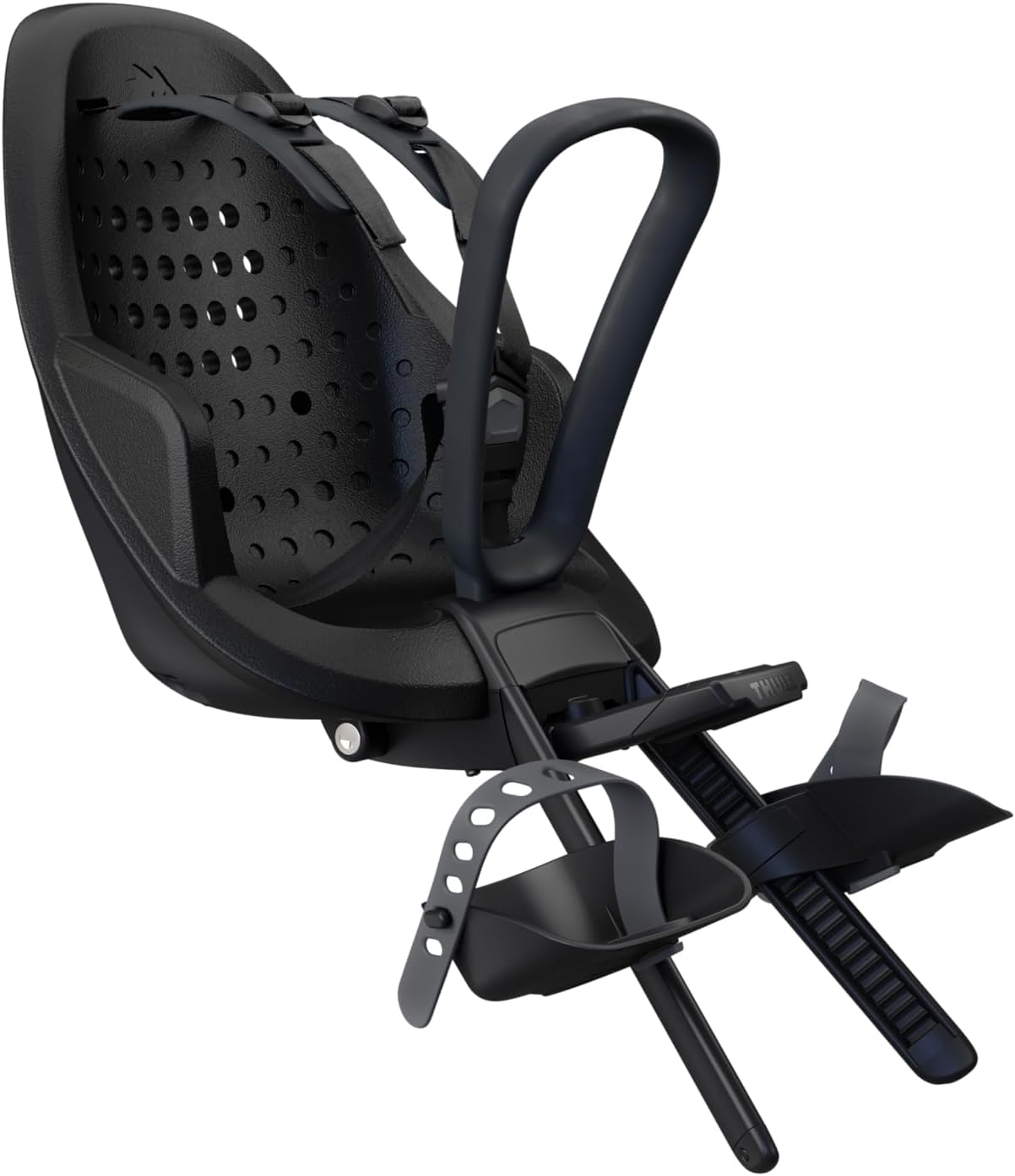 Thule Yepp 2 Mounted Child Bike seat, Adjustable footrests, 5-Point Harness and Easy to Mount Design
