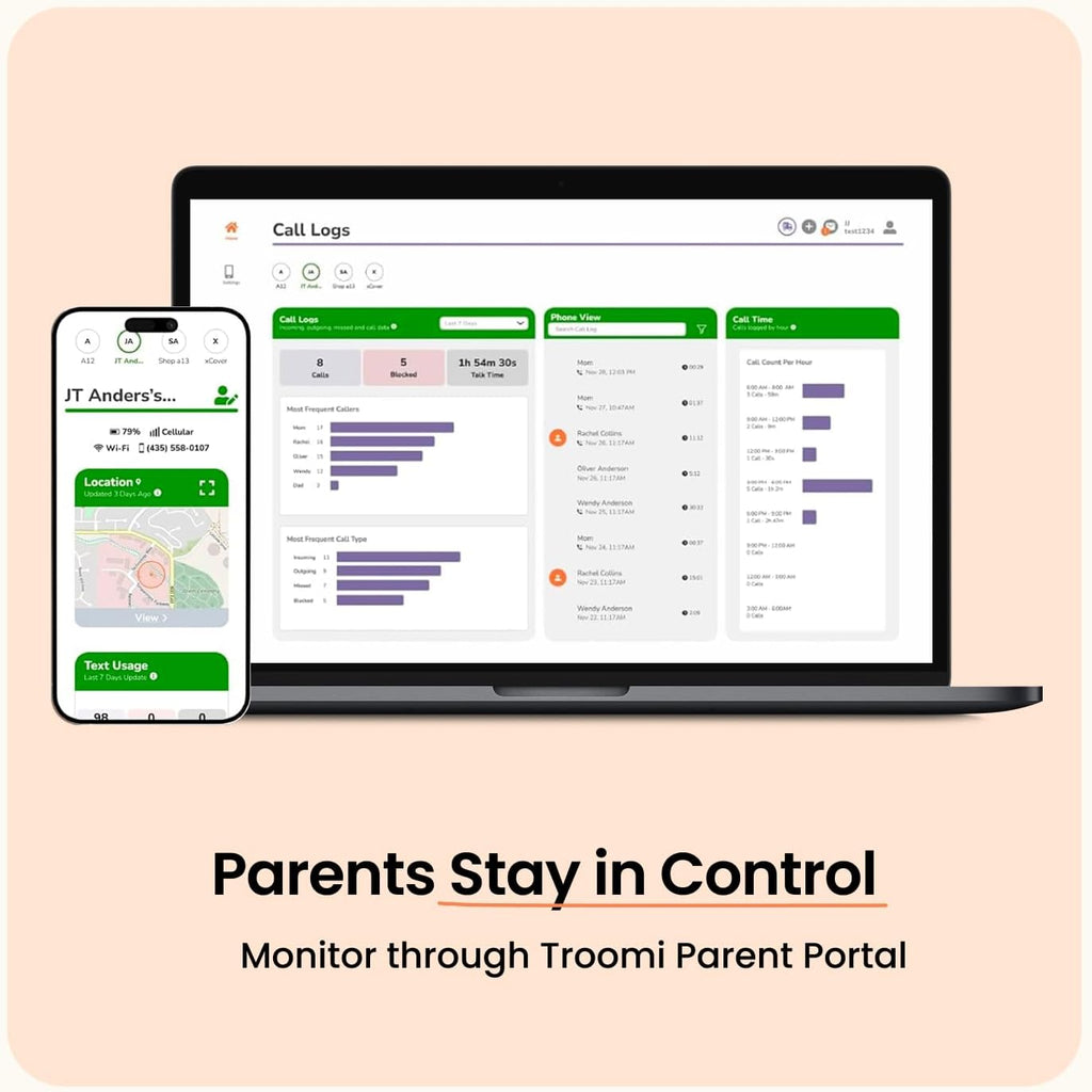 Troomi Safe Phone for Kids (Samsung Galaxy A16) – Parent-Managed Apps, GPS & Text Monitoring – Phone Purchase Only | Requires Service Plan & Activation