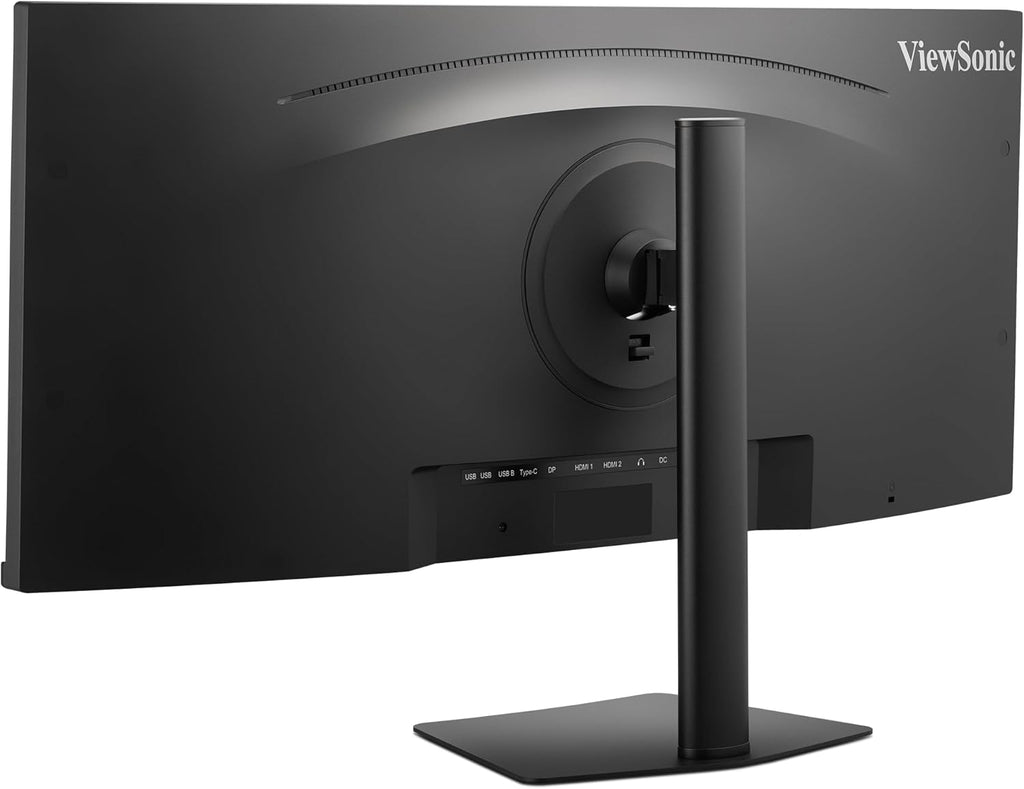 ViewSonic VG3420C 34 Inch UWQHD 1440p Curved Docking Monitor, 1500R IPS Display for Immersive Home and Office Productivity, 120Hz, 96W USB-C, RJ45, HDMI, and DisplayPort Inputs