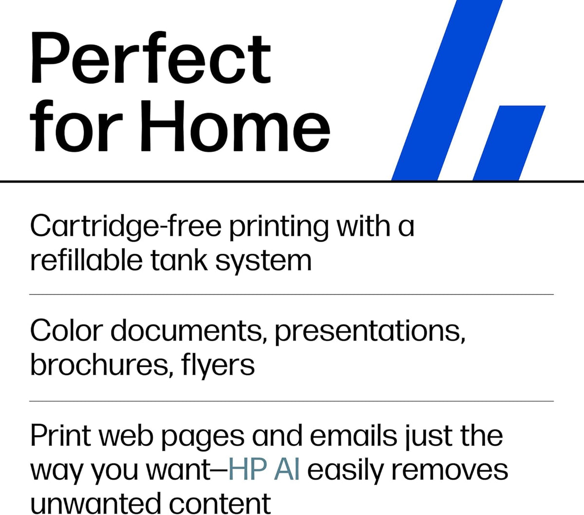 HP Smart Tank 6001 Wireless All-in-One Ink Tank Printer, Scanner, Copier with 2 Years of Ink Included, Best-for-Home, Cartridge-Free Refillable, AI-Enabled (2H0B9A)