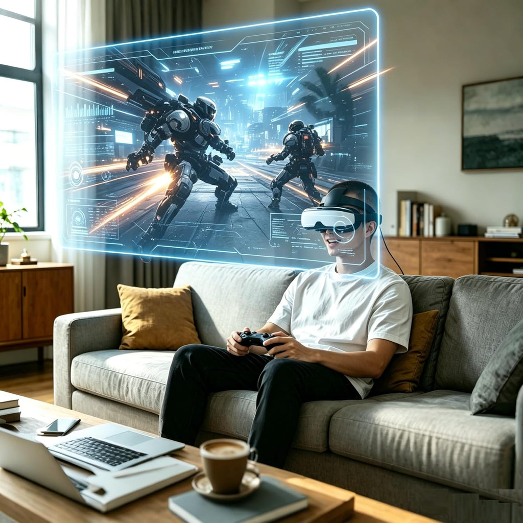Bigeyes H1 Head Mounted Display - 3D Side-by-Side Video, HD Big Screen, HDMI Interface, Lightweight & Compact. Enjoy Movies Privately for Men, Travel, Camping, Bedtime Film Mode
