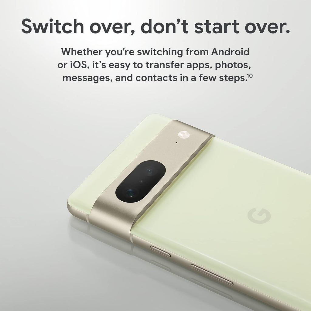 Google Pixel 7-5G Android Phone - Unlocked Smartphone with Wide Angle Lens and 24-Hour Battery - 128GB - Lemongrass