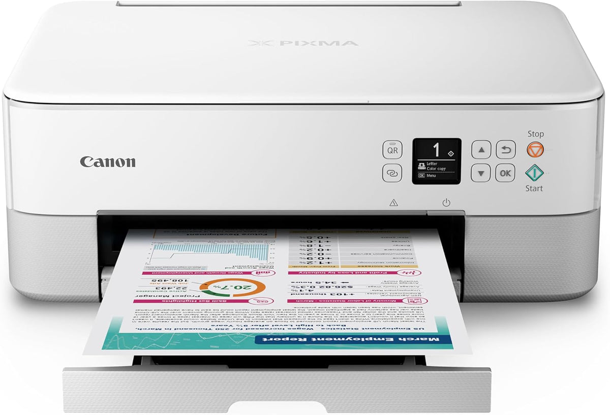 Canon PIXMA TS6420a All-in-One Wireless Inkjet Printer Print,Copy,Scan, White