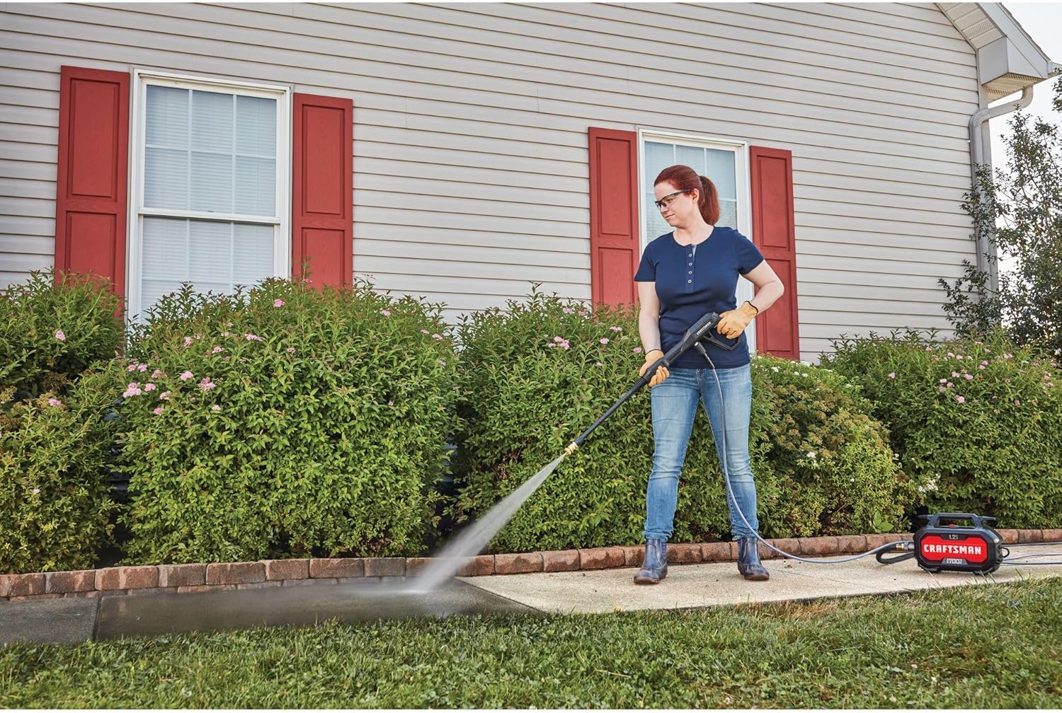 CRAFTSMAN Electric Pressure Washer, Cold Water, Lightweight Corded Power Washer for Cars, Driveways, Patio and Garage, Powerful 1700-PSI, 1.2-GPM, Compact, Easy to Use (CMEPW1700)