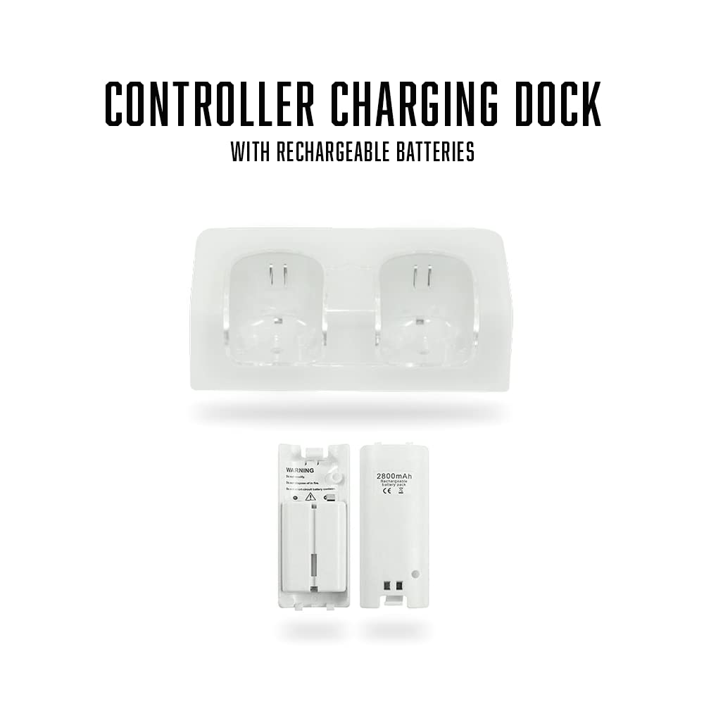 Nintendo Wii Console, White Premium Bundle nintendo_wii (Renewed)