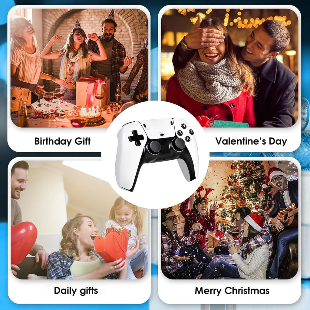 2026 New Wireless Retro Game Console, 23 Emulators and 40000+Games, Plug and Play 4K HDMI TV Game Stick, with Dual 2.4G Wireless Controllers (81G)