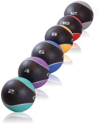 CAP Barbell Rubber Medicine Ball Set with Rack