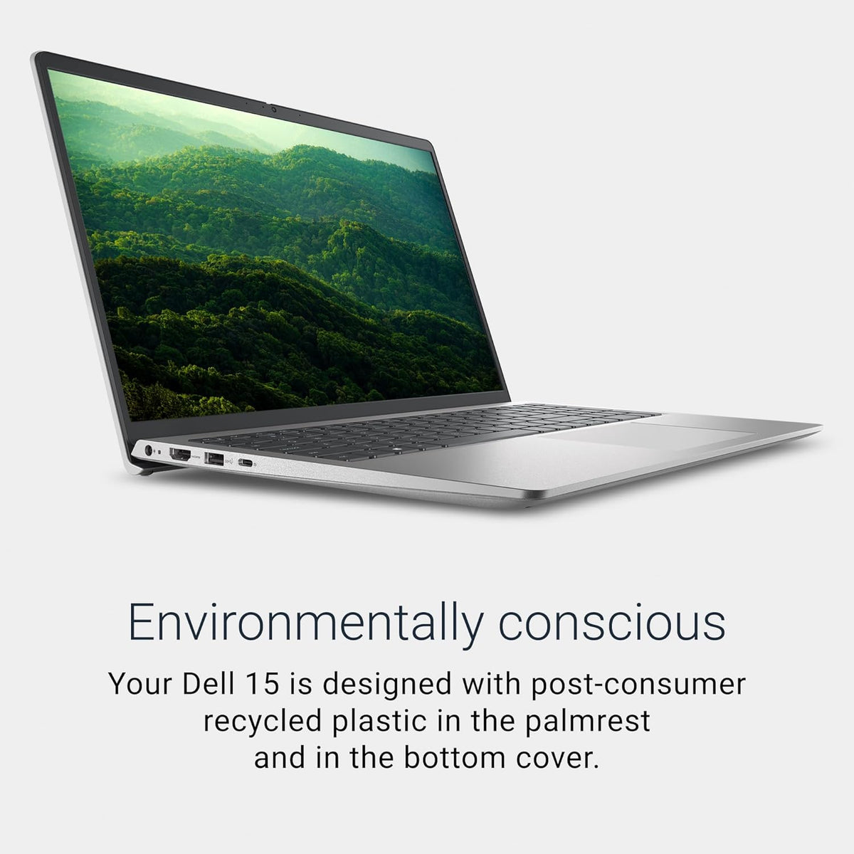 Dell 15 Laptop DC15250-15.6-inch FHD (1920x1080) 120Hz Display, Intel Core i5-1334U Processor, 16GB DDR4 RAM, 512GB SSD, Intel UHD Graphics, Windows 11 Home, Onsite Service - Platinum Silver
