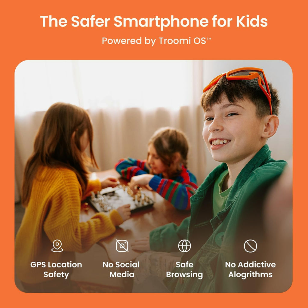 Troomi Safe Phone for Kids (Samsung Galaxy A16) – Parent-Managed Apps, GPS & Text Monitoring – Phone Purchase Only | Requires Service Plan & Activation