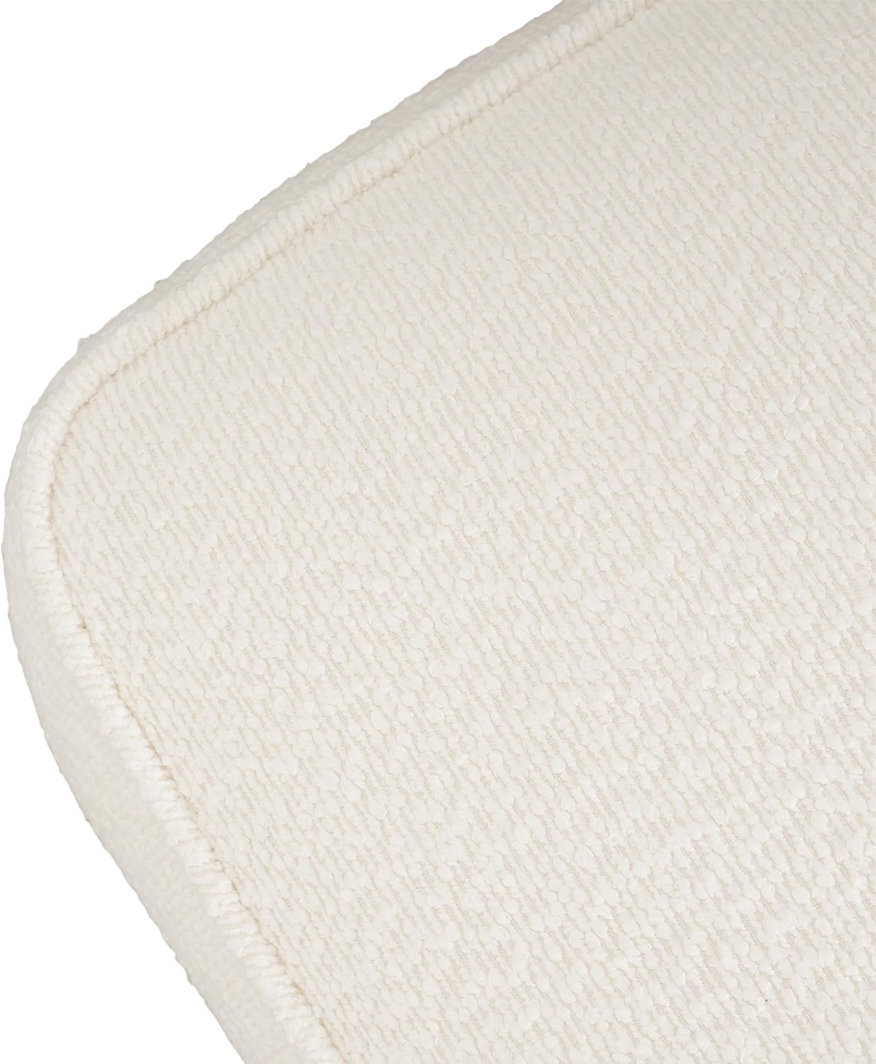 Christopher Knight Home Isa Boucle Pouf Ottoman Foot Rest, Square Fabric Pouffe Ottoman Footstool, Living Room Sofa Couch Extra Seat, Modern Coffee Table for Home Office Bedroom Home Décor, White
