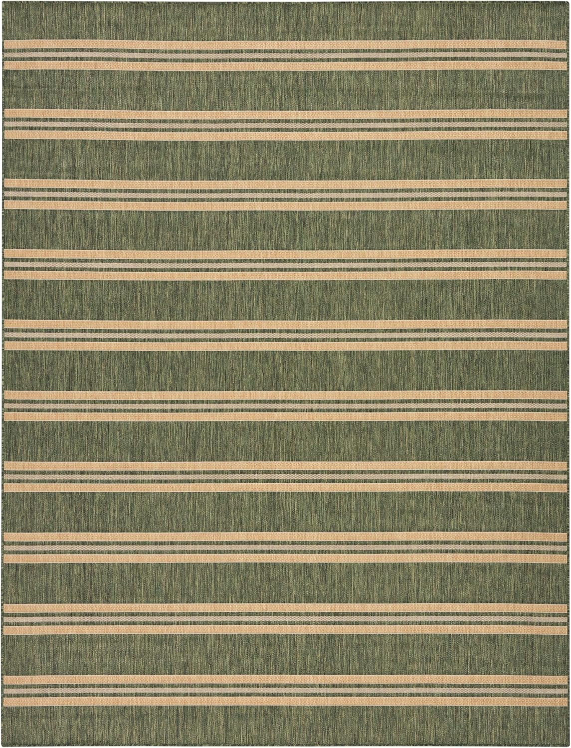 Nourison Home Horizon Indoor/Outdoor Green 10' x 14' Area Rug - Easy Clean, Non Shedding, Bed Room, Living Room, Dining Room, Kitchen (10' x 14')
