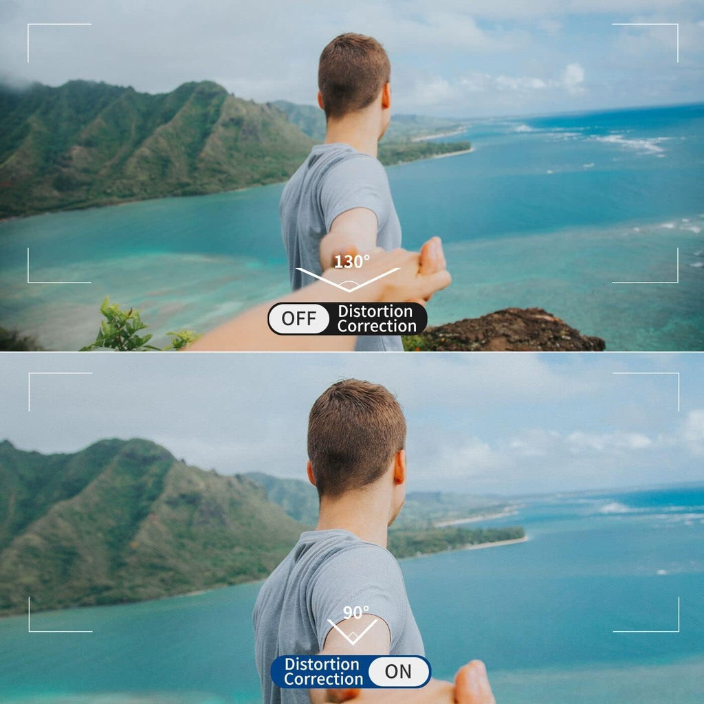 ORDRO EP8 4K 60FPS Head-Mounted Camera with 2-Axis Gimbal Stabilizer | Wearable Vlog Cam | Auto Focus, WiFi App & Remote Control | Includes 64GB Card