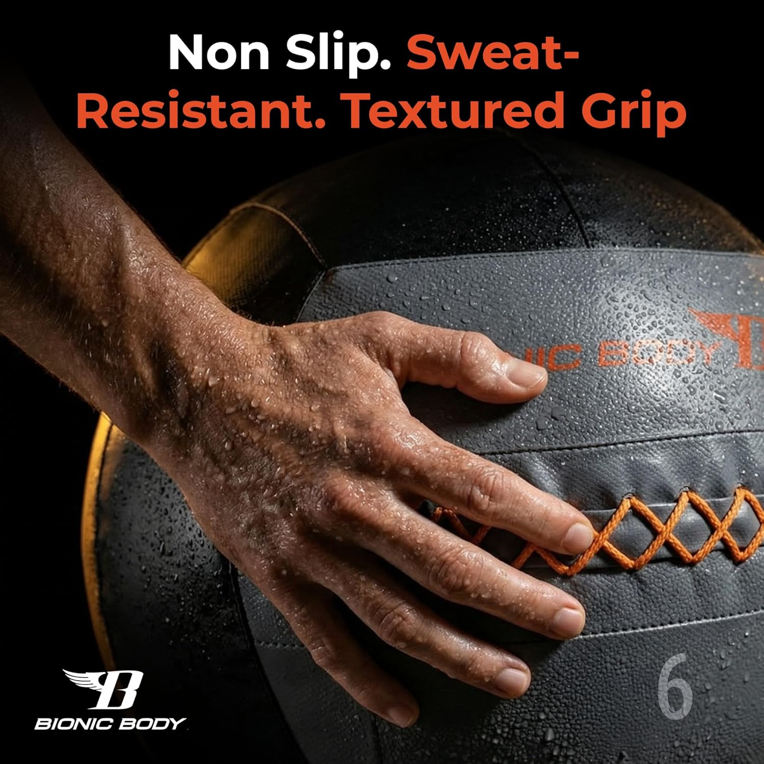 Bionic Body Soft Medicine Ball Weighted Slam Wall Ball for Cardio Workout and Core Training – Ideal for Squat, Lunge, and Partner Toss