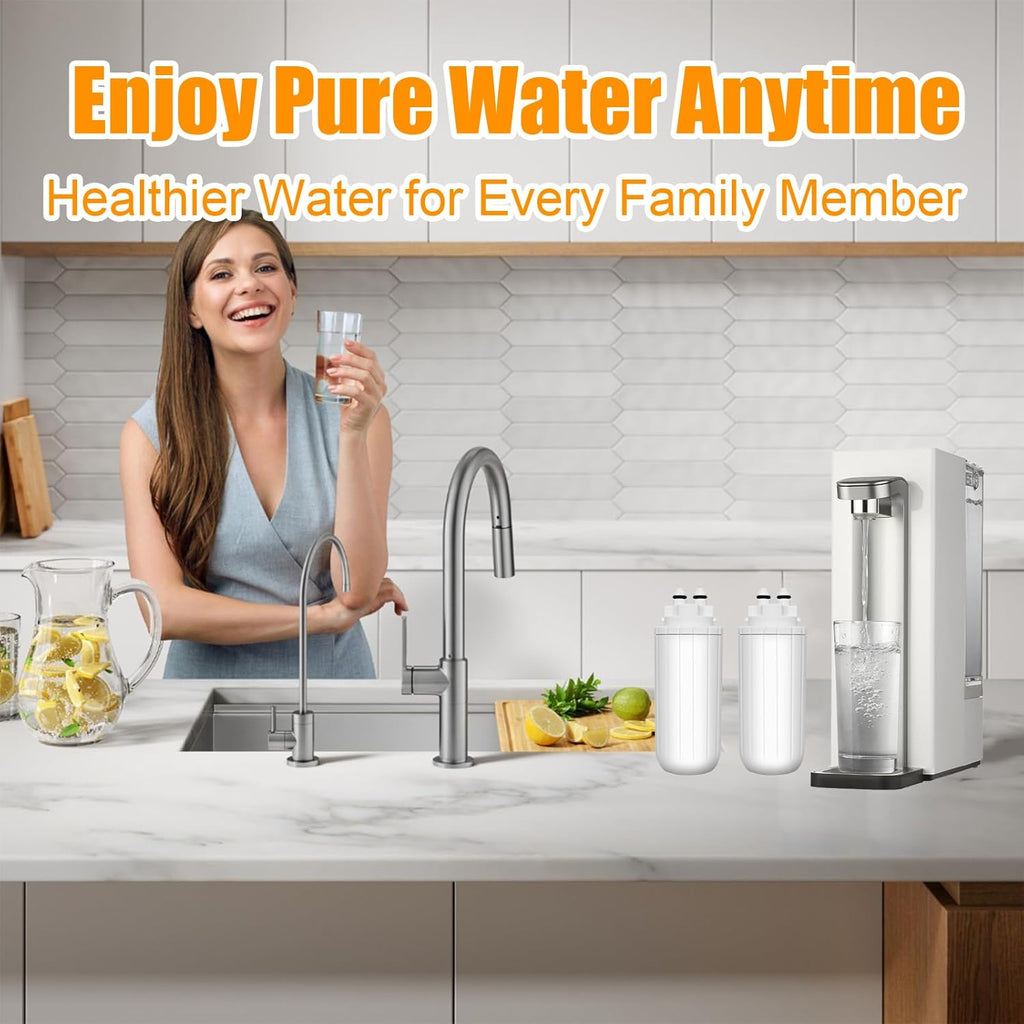 2 Pack Countertop Water Filter Replacement for Bri-ta Hub Instant Countertop Device, Drinking Water Replacement Filter Replace CTO1