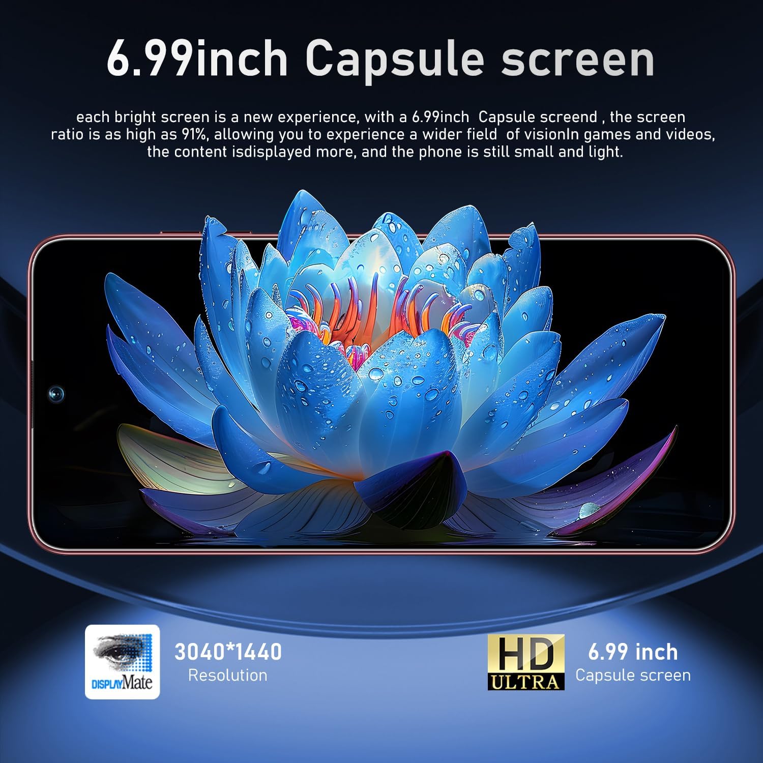 17 PMAX 12GB+512GB Smartphone Unlocked Cell Phone,6.99" HD Screen Android 15 5G Phones,Battery 7000mAh Unlocked The Phone,Fingerprint Button Unlock/GPS/Face ID/Dual SIM/5G (Rose Gold)