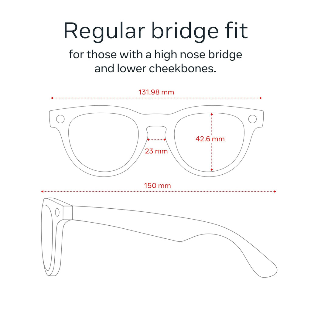Ray-Ban Meta (Gen 2), Headliner, Shiny Black | Smart AI Glasses for Men, Women — 2x Battery Life — 3K Ultra HD Resolution — 12 MP Ultra-Wide Camera, Audio, Video — Green Lenses — Wearable Technology