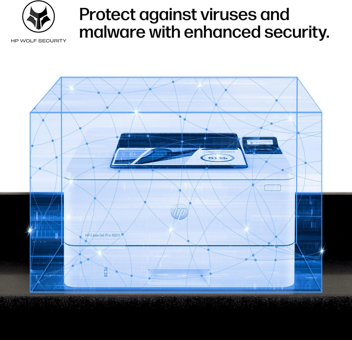 HP LaserJet Pro 4001dn Black & White Printer, Print, Fast speeds, Easy Setup, Mobile Printing, Advanced Security, Best-for-Small Teams, Ethernet/USB only