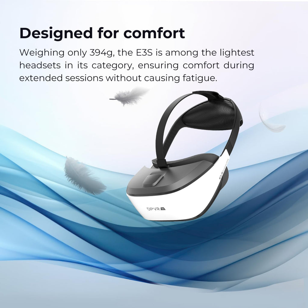 DPVR E3S Hardstrap Virtual Reality Headset, VR Set for Business of Egg Seats Headset, VR Simulator Riders, Moto, Time Machine 6 Seats and VR Flying, VR Headsets Not for Personal User