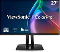 ViewSonic VP2756-2K 27 Inch IPS 1440p Ergonomic Monitor, Color Accuracy, Pantone Validated, 60W USB C (Renewed)