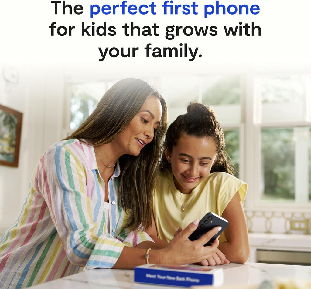 Bark Phone - Safest Phone for Kids & Teens - Monitor Texts, Social Media, and More - Tamper Proof Parental Controls - GPS Tracking - Unlimited Talk/Text A16