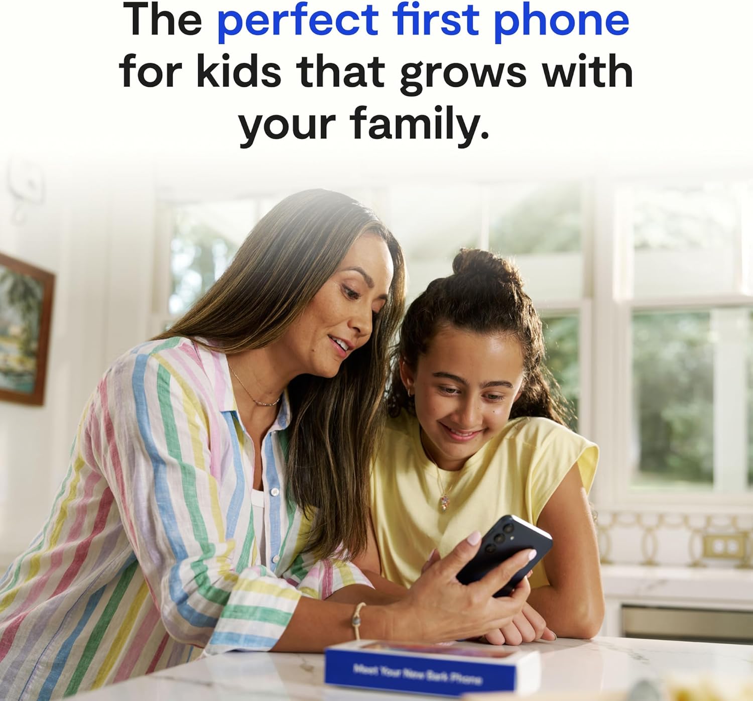 Bark Phone - Safest Phone for Kids & Teens - Monitor Texts, Social Media, and More - Tamper Proof Parental Controls - GPS Tracking - Unlimited Talk/Text A16