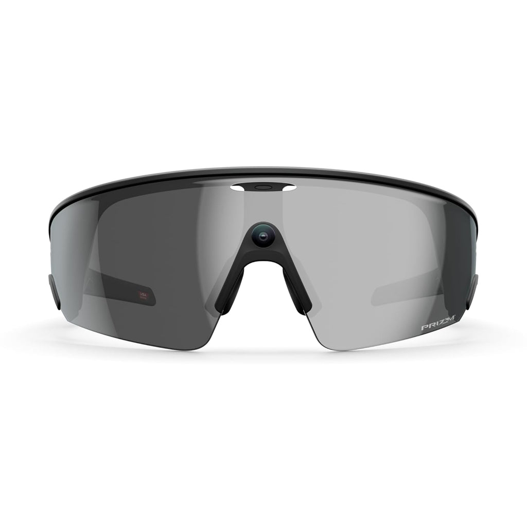 Oakley Meta Vanguard - with Meta AI, Audio, Photo, Video Compatibility - Black, Prizm™ Black Lens