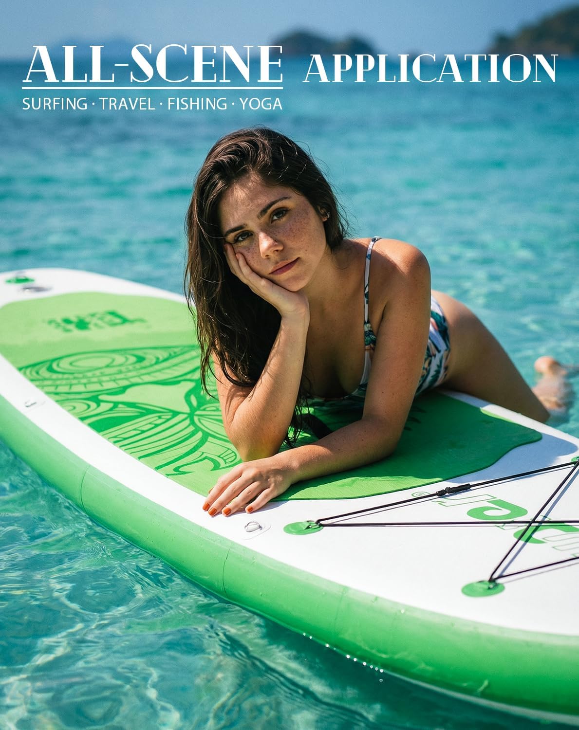 FunWater 8'/10'/10'6"/11'6" Inflatable Stand Up Paddle Board with Premium SUP Paddleboard Accessories, Wide Stable Anti-Slip EVA Deck,Paddle Boards for Adults & Youth of All Skill Levels