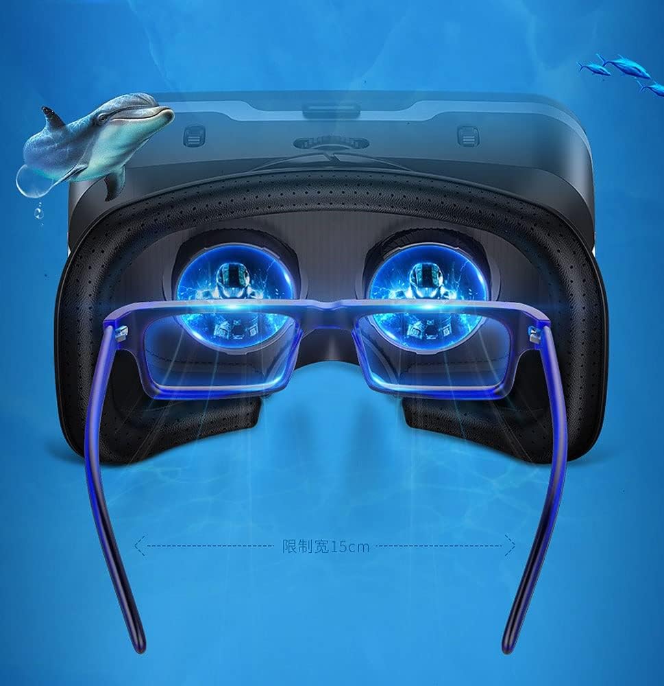 Virtual Reality Headset,VR Headsets Compatible with iOS and Android Phones, 3D VR Goggles for Games/3D Movies, for 4.7-6.53 Inches Smartphones