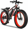 Electric Bike for Adults,1500W Peak Motor E Bikes, 26" Fat Tire Electric Bicycle, 20 MPH 60 Miles Electric Mountain Bike, Removable Battery, Dual Brake, 7 Speed