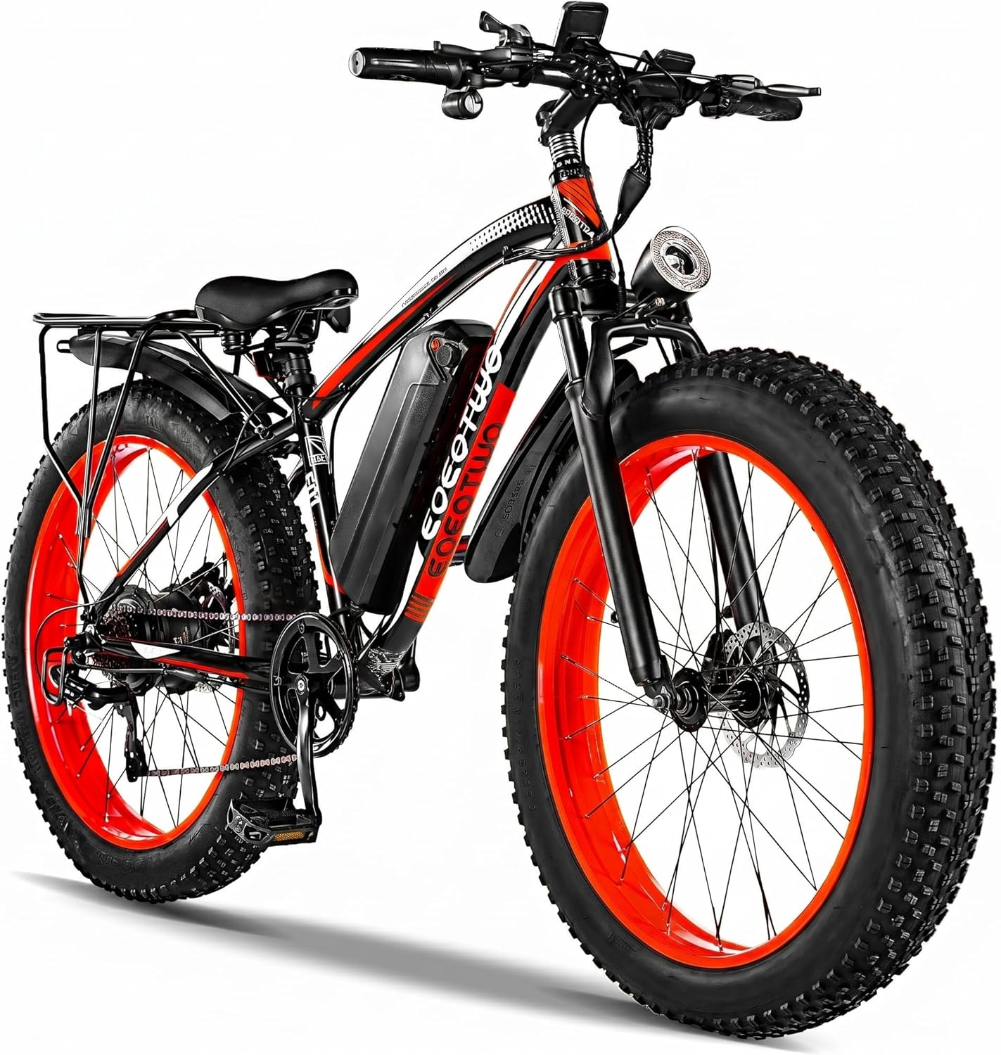 Electric Bike for Adults,1500W Peak Motor E Bikes, 26" Fat Tire Electric Bicycle, 20 MPH 60 Miles Electric Mountain Bike, Removable Battery, Dual Brake, 7 Speed