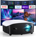 GooDee AI Smart Mini Projector with WiFi and Bluetooth - FHD 4K Support, Compatible with Netflix/YouTube, Auto Focus & Keystone, Dolby Audio Movie Projector for Outdoor Movie Night & Bedroom Theater