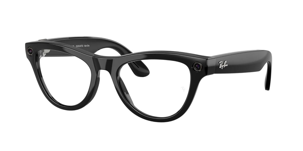 Ray-Ban Meta (Gen 2), Skyler, Shiny Black | Smart AI Glasses for Men, Women — 2x Battery Life — 3K Ultra HD Resolution — 12 MP Ultra-Wide Camera, Audio, Video — Transitions® Graphite Green Lenses