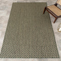 Nuloom Outdoor Performance Camryn Green/Brown, 5' x 8', Herringbone, Soft, High Traffic, Stain Resistant, Easy Clean, Durable Area Rug for Indoor/Outdoor Patio, Deck, Porch, Garden, Courtyard