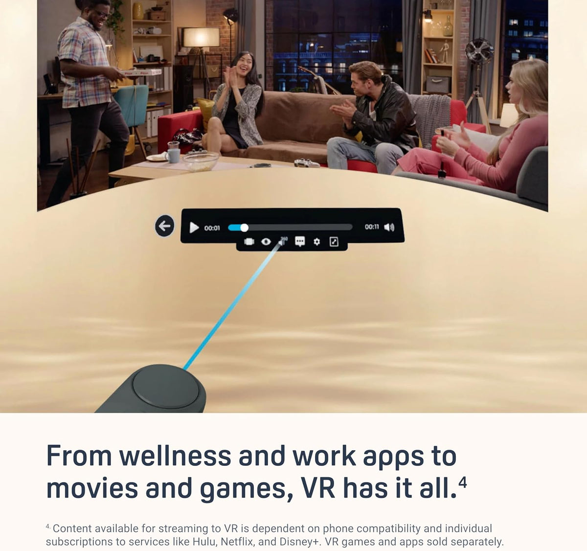 HTC Vive Flow Virtual Reality Headset with Controller