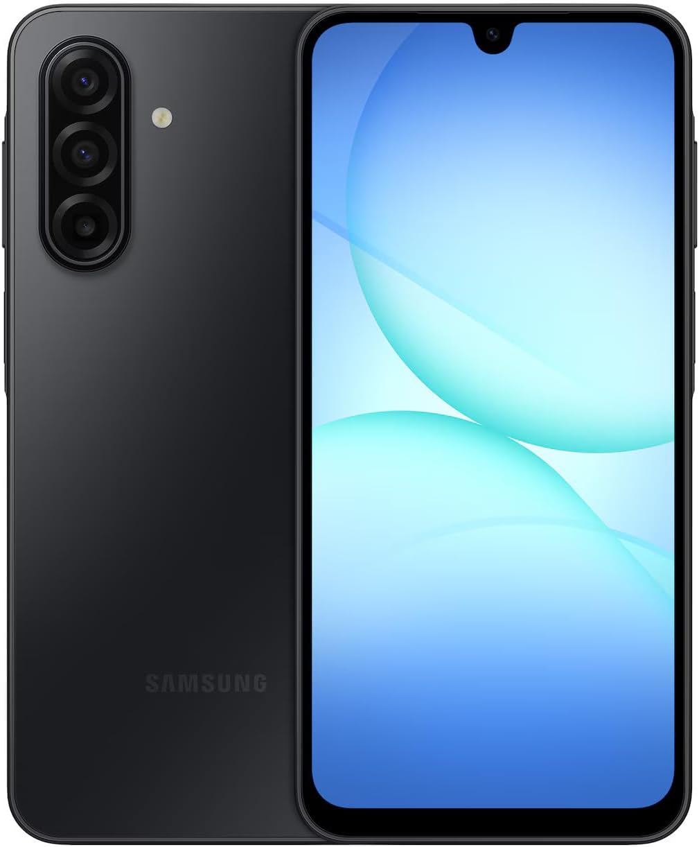 Samsung Galaxy A17 5G Ai (128GB + 4GB) Unlocked No-Warranty (Compatible with T-Mobile Mint Tello & Global) SM-A176B/DS Dual SIM / 6.7" 50MP Triple (25W Fast Charger Bundle, Black)