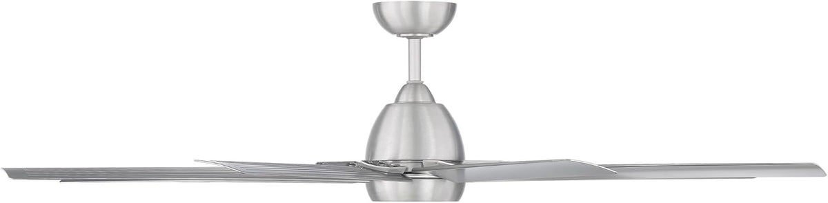 WAC Lighting Mocha XL 8 Blades Aluminum Smart Ceiling Fan in Brushed Nickel