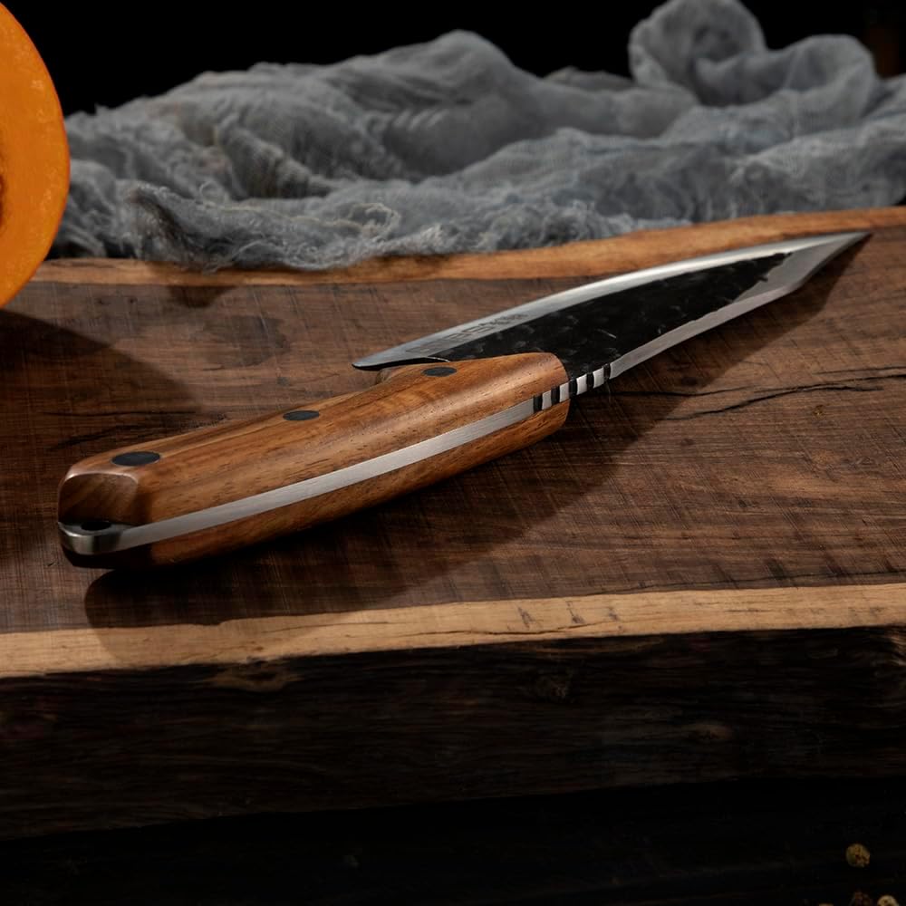 Seido Knives Senjutsu Butcher Knife | Versatile Precision for Culinary Mastery Perfect for Outdoor BBQ Camping, Meat Slicing Multipurpose Knife | Ideal gift for Birthday, Wedding, Graduation