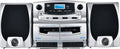 Supersonic SC-2121BT Bluetooth Entertainment Audio System, Bluetooth 5.0, op Loading MP3/CD Player, AM/FM Radio, USB Input, Double Cassette Recorder, High-Performance Detachable Speakers, AC/DC