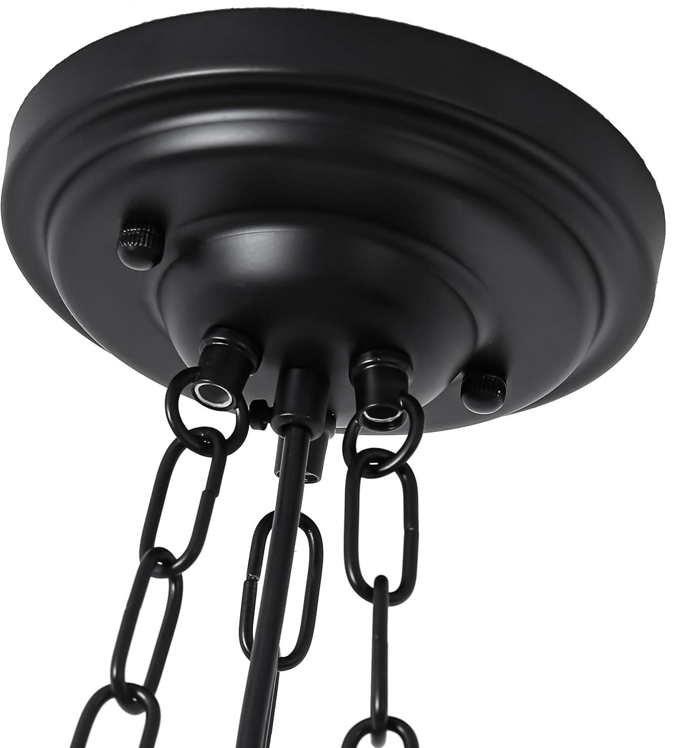 Milk Glass Pendant Light, 14" Mid Century Modern Schoolhouse Hanging Ceiling Light Fixture, Vintage Chandelier for Bedroom, Dining Room,Hallway,Kitchen Island, 4*G9 Dimmable Bulbs Included, 3000K